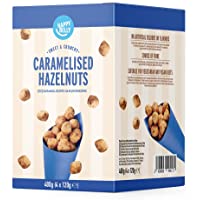 Los mejores  - Marca Amazon - Happy Belly Avellanas Garrapiñadas- 120g x 4